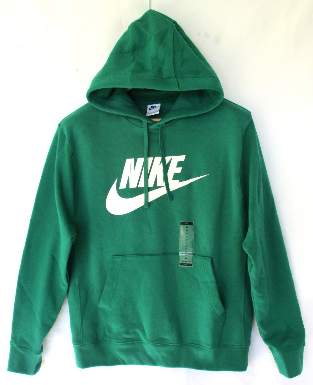 New NIKE Sportswear Club Fleece Men's Graphic Pullover Hoodie Green Men M